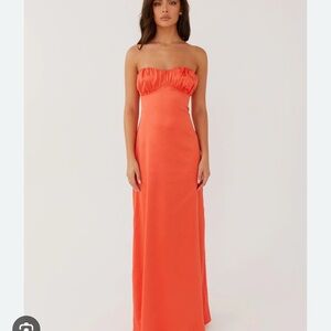 Peppermayo Vibrant Orange Maxi Dress